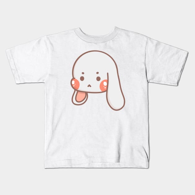 Cute Lop Bunny Rabbit Kids T-Shirt by RosemaryRabbit